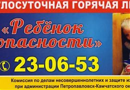 В Петропавловске-Камчатском организована работа телефонной горячей линии «Ребенок в опасности»